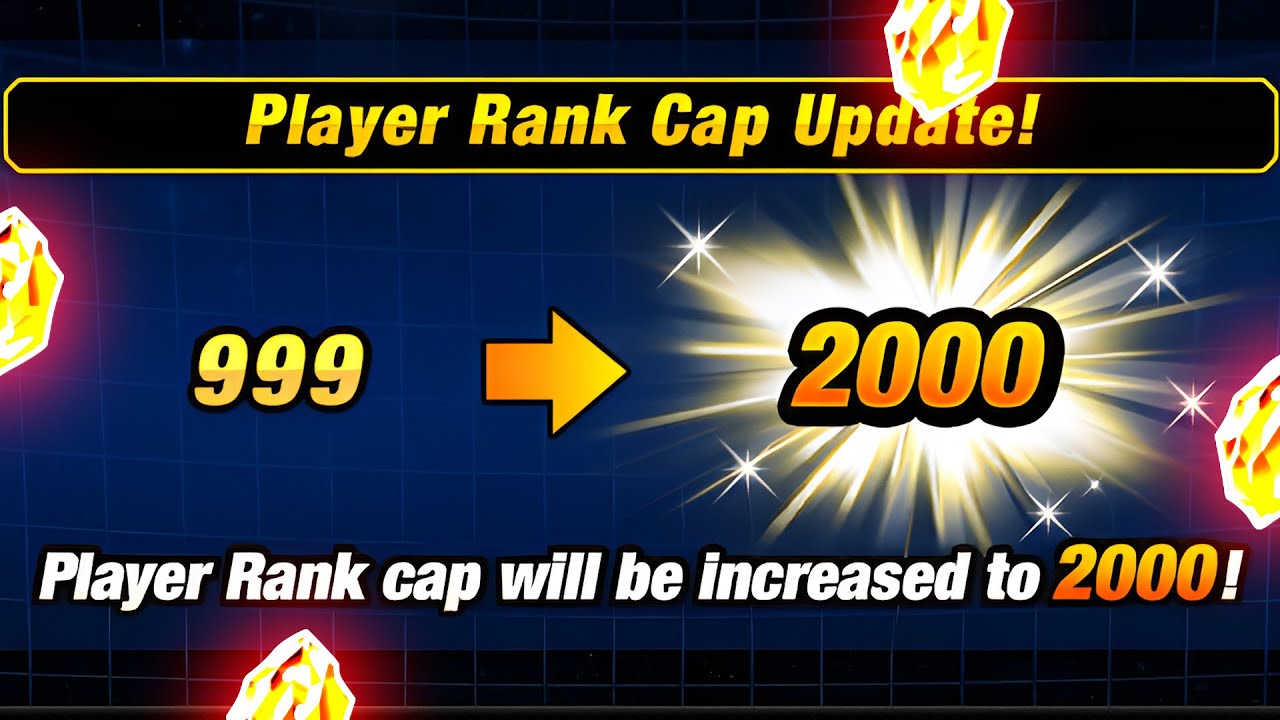 MAX RANK CAP INCREASED + TONS OF STONES!! Power Level Increase Update 5.32.0 | DBZ Dokkan Battle