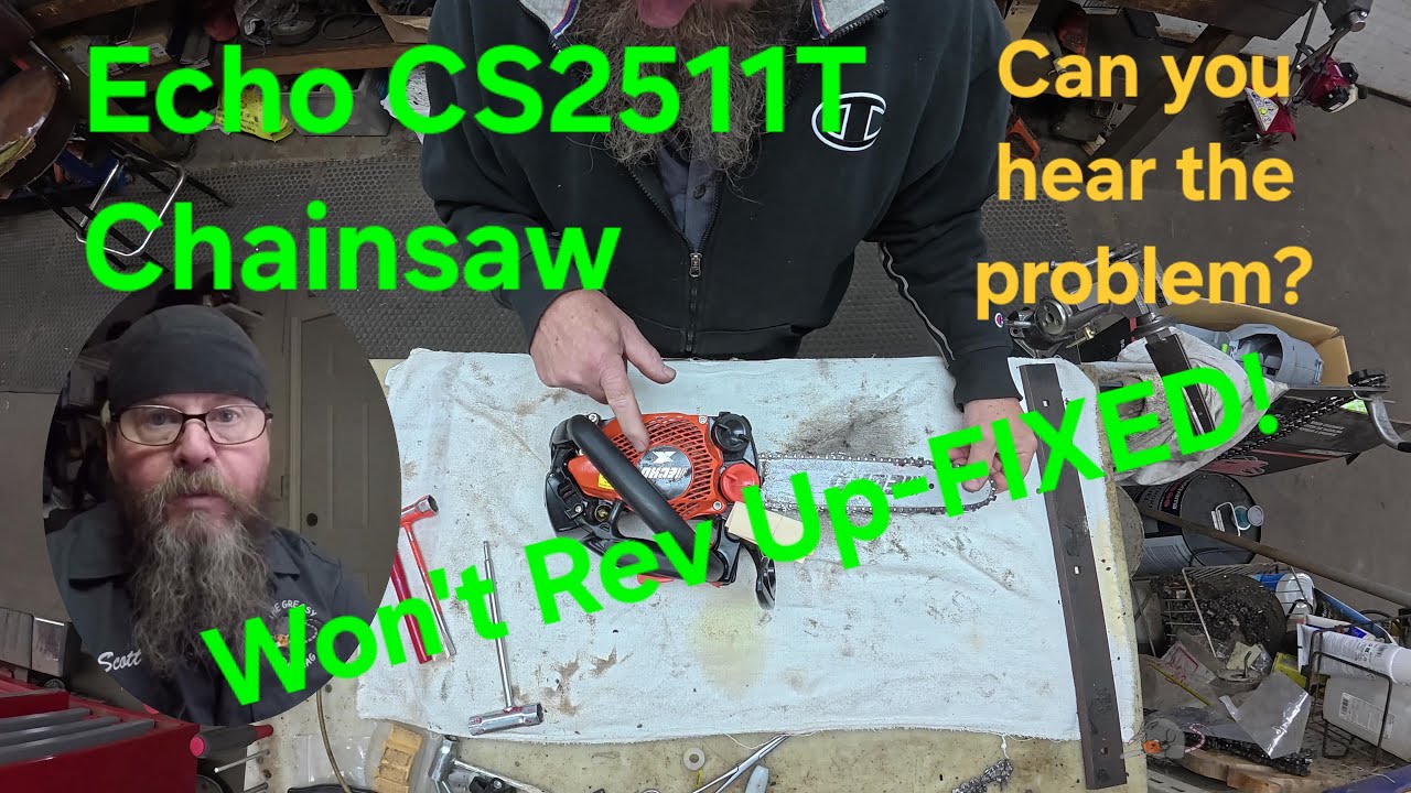 Echo CS2511T Won't Rev Up-Fixed!
