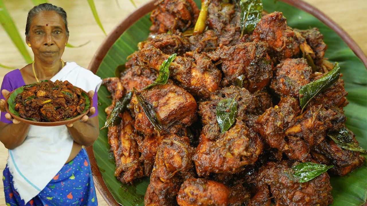Chicken Roast Recipe | Kerala Style - Chicken Varattiyathu
