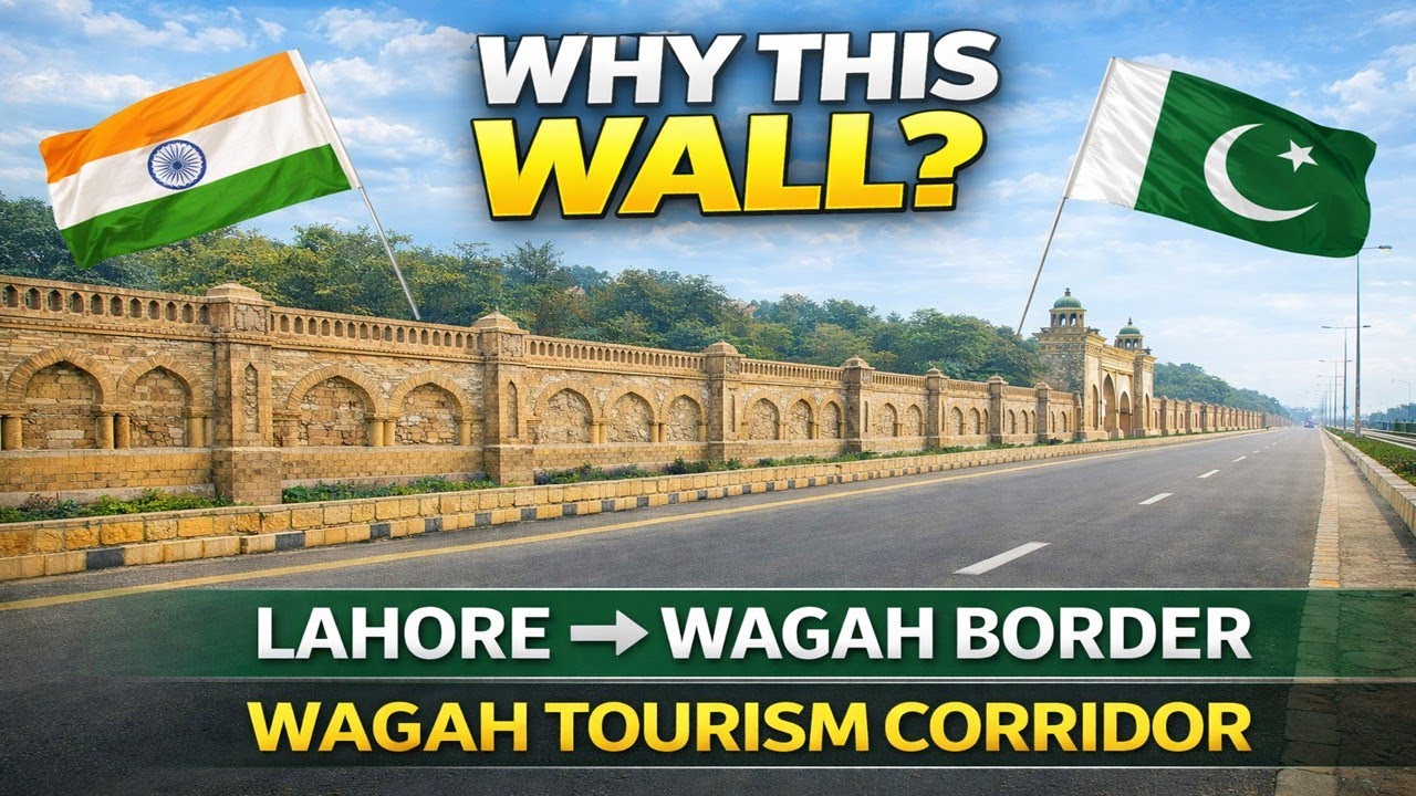 Lahore to Wagah Border | Why Is This Huge Wall Being Built? | Wagah Tourism Corridor