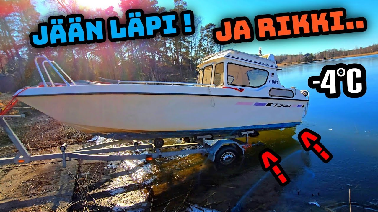 Ajetaan Vene VÄKISIN Jäiden Läpi!  Veneilykausi 2025 startattu.