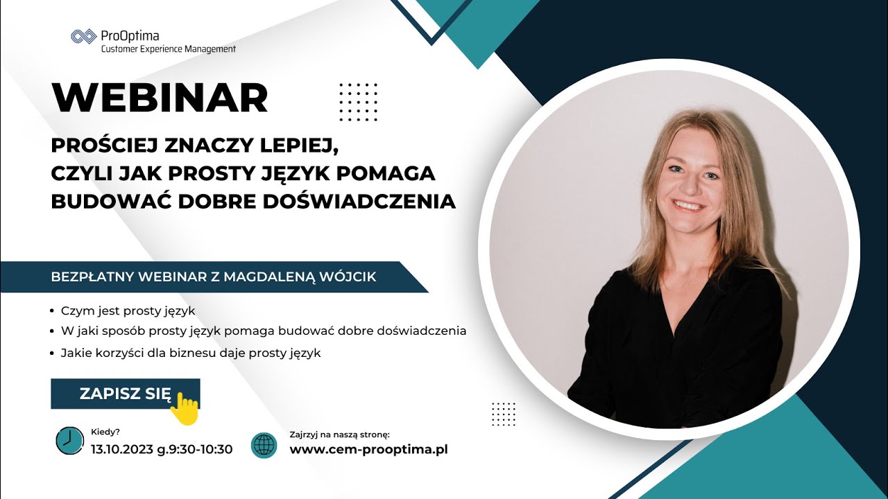 Prościej znaczy lepiej  czyli jak prosty język pomaga budować dobre doświadczenia z Magą Wójcik
