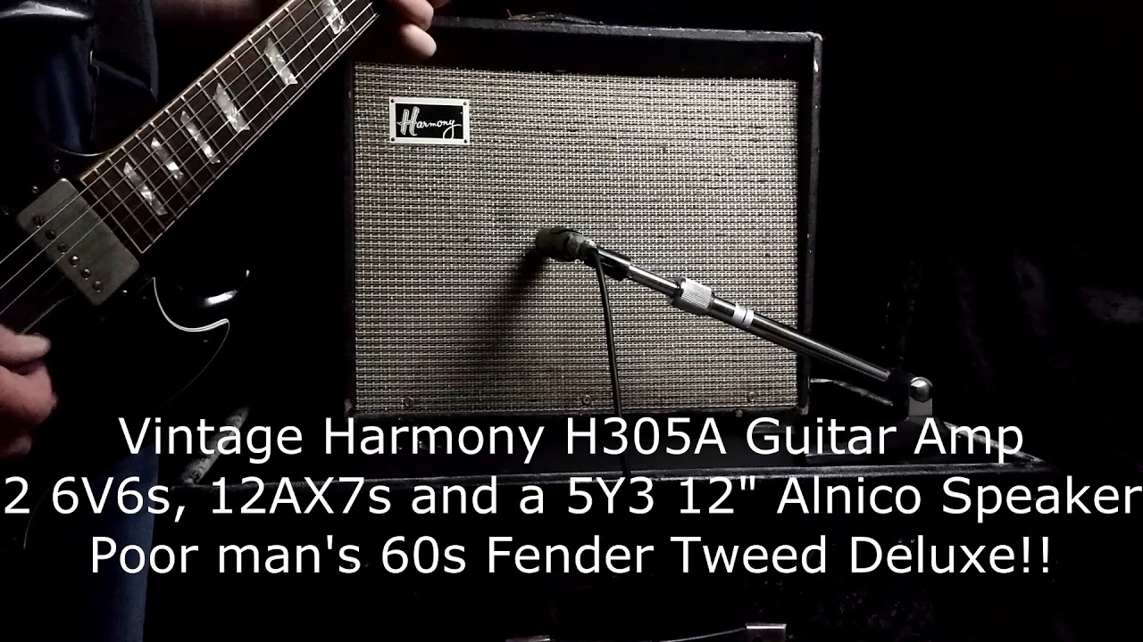 Vintage Harmony H305A Guitar Amp - Tweed Deluxe!