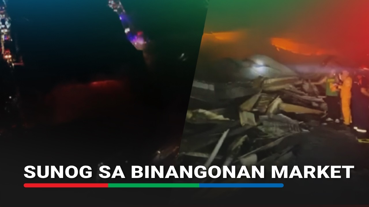 200 stalls sa palengke sa Binangonan, Rizal natupok