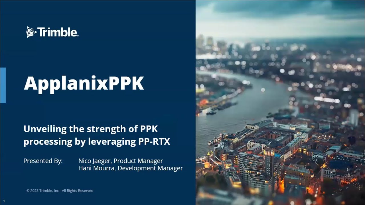 ApplanixPPK: strength of PPK and CenterPoint RTX | Webinar