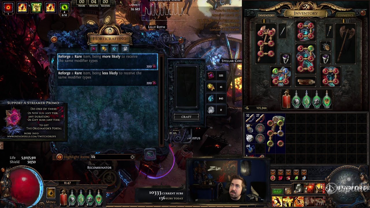 HCSSF Secrets of the Atlas Path of Exile Day 2!!