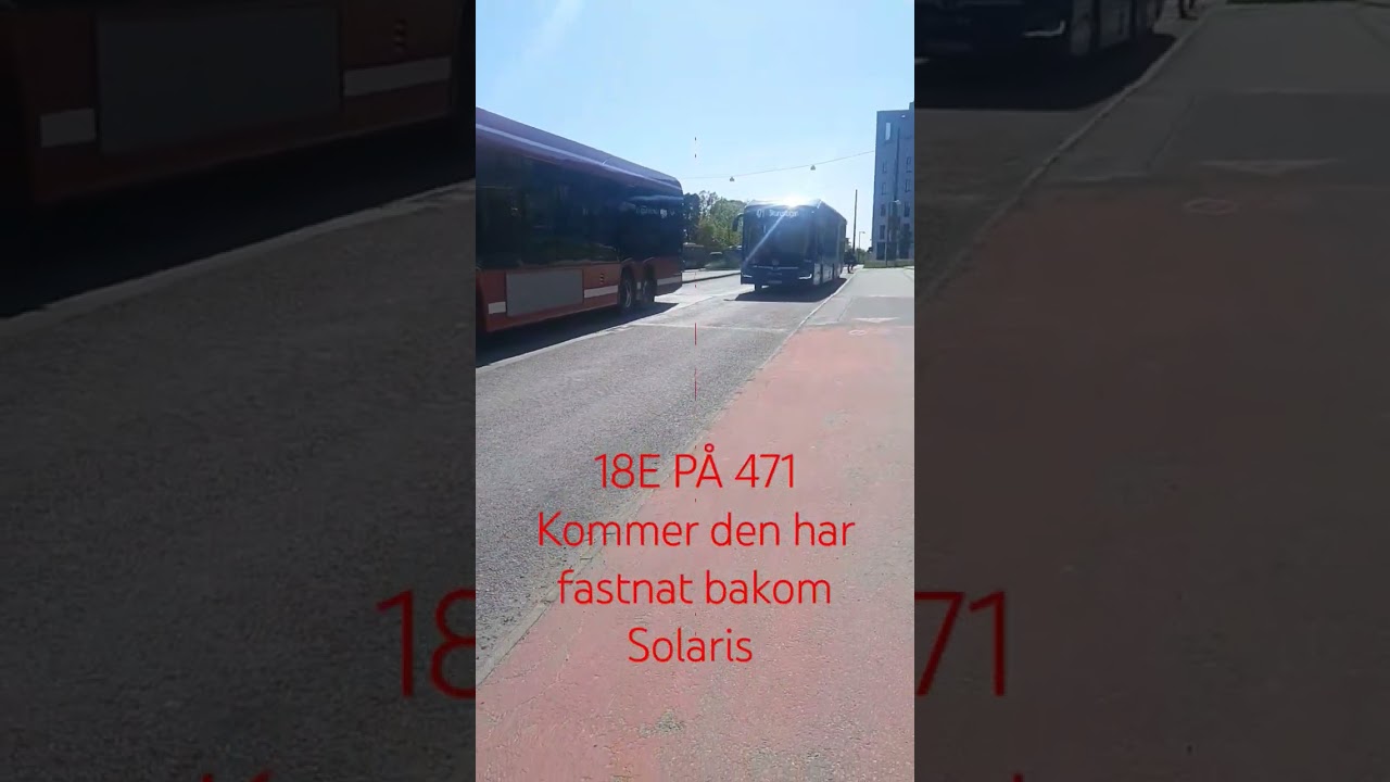 Premiär turen med 18E (blåa elbussar)