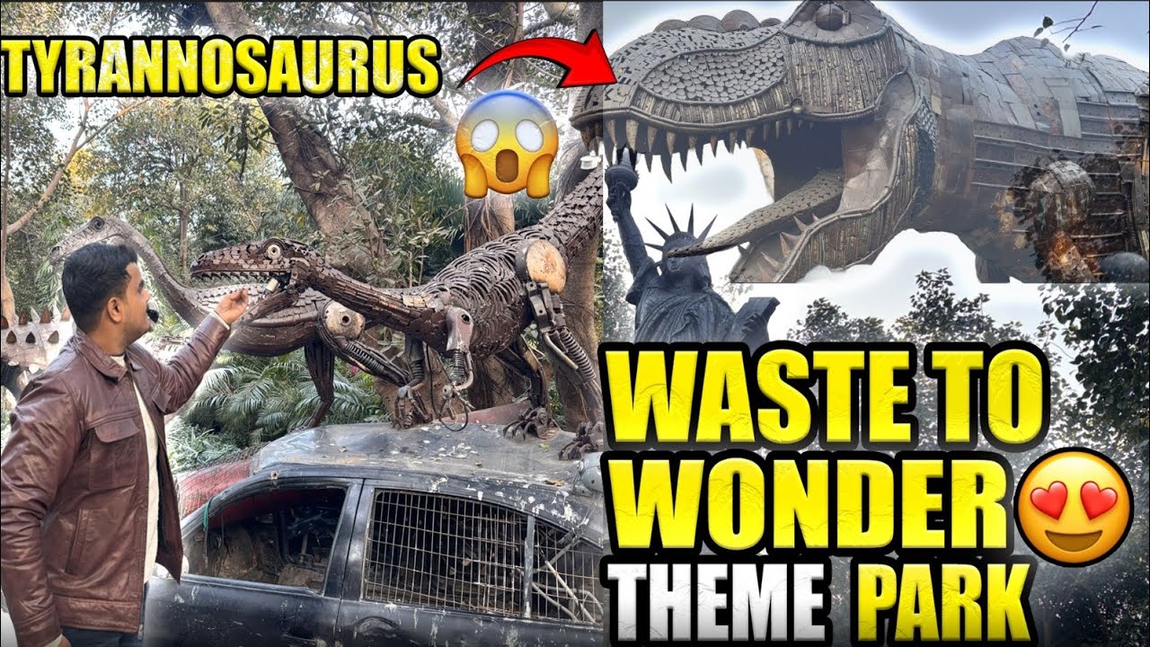 Waste To Wonder Theme Park gayee🤩👀 dinosaur 🦖 ka kabza 😱 park per 😂bohot maza ayaa🤩🤌🏻✨