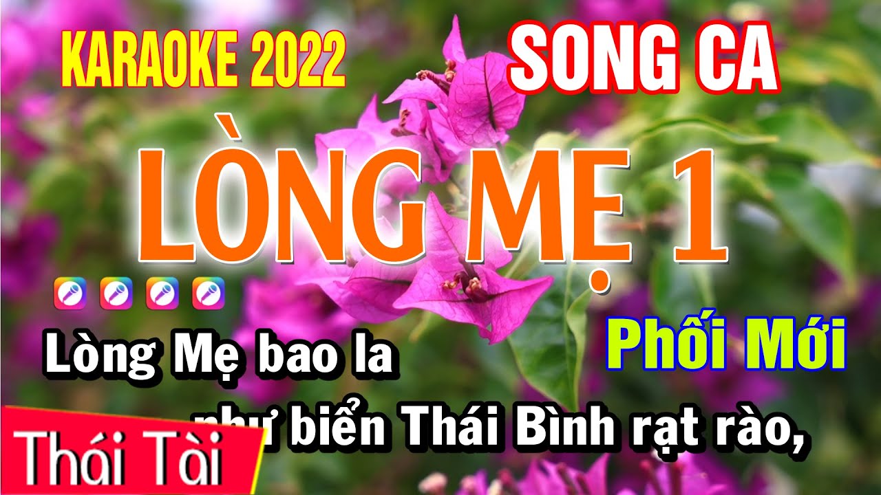 Karaoke Lòng Mẹ 1 Song Ca Nhạc Sống | Thái Tài