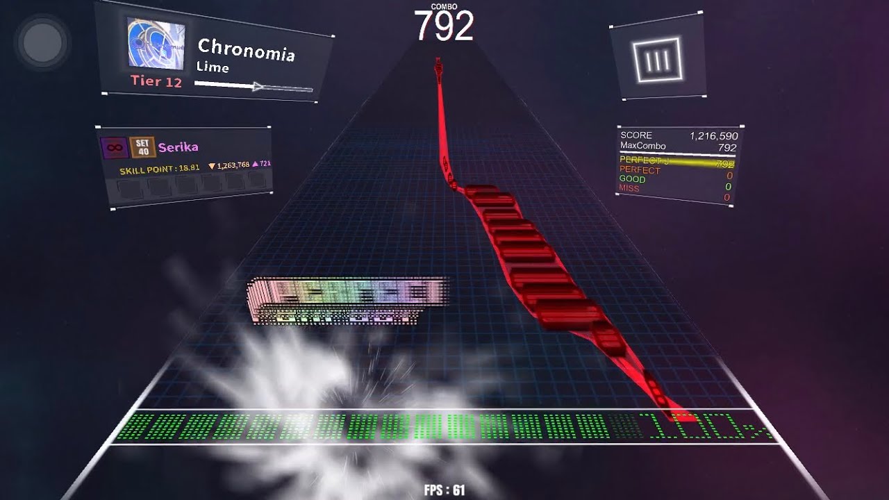 Chronomia / Tier 12 / DanceRail3 譜面確認