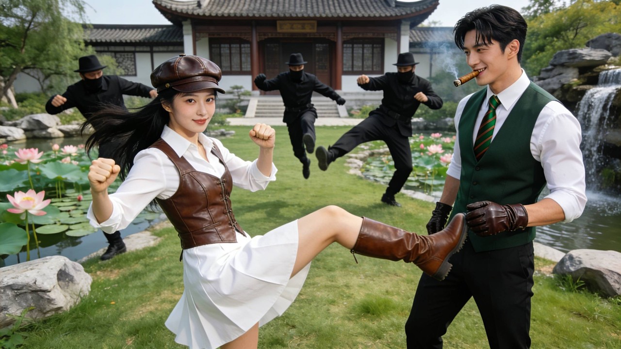 Gadis lemah ternyata ahli kungfu tersembunyi, satu pukulan jatuhkan tiga penjaga! CEO jatuh hati!
