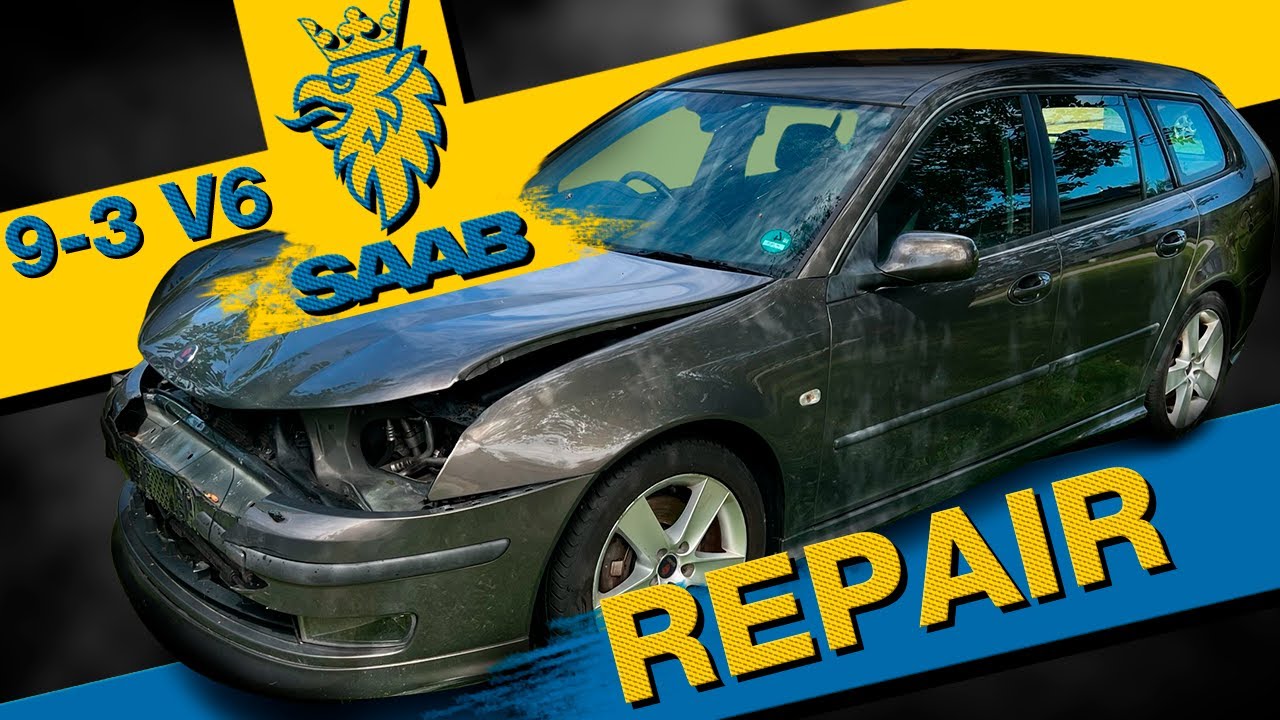 SAAB. Front end repair. Ремонт переда.