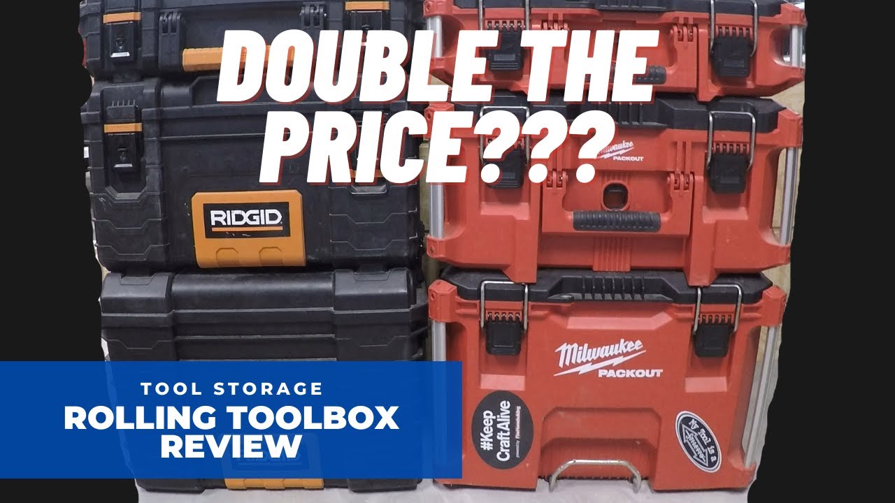 Сравнение передвижных ящиков для инструментов Milwaukee Packout и Ridgid. Какой лучше??? | Handym...