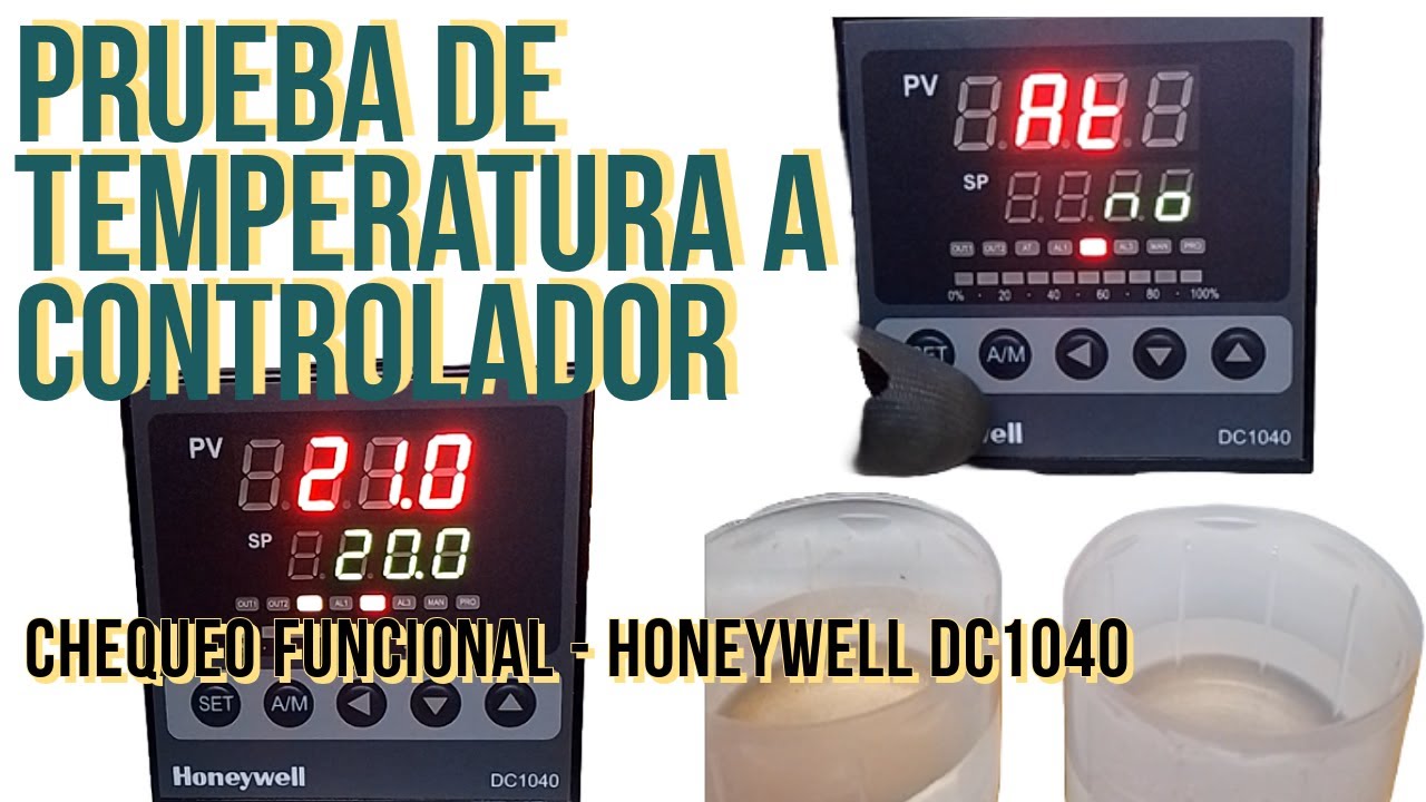 ✅PRUEBA BÁSICA DE TEMPERATURA_ FRIO /CALOR  A CONTROLADOR DE TEMP_  DC1040 