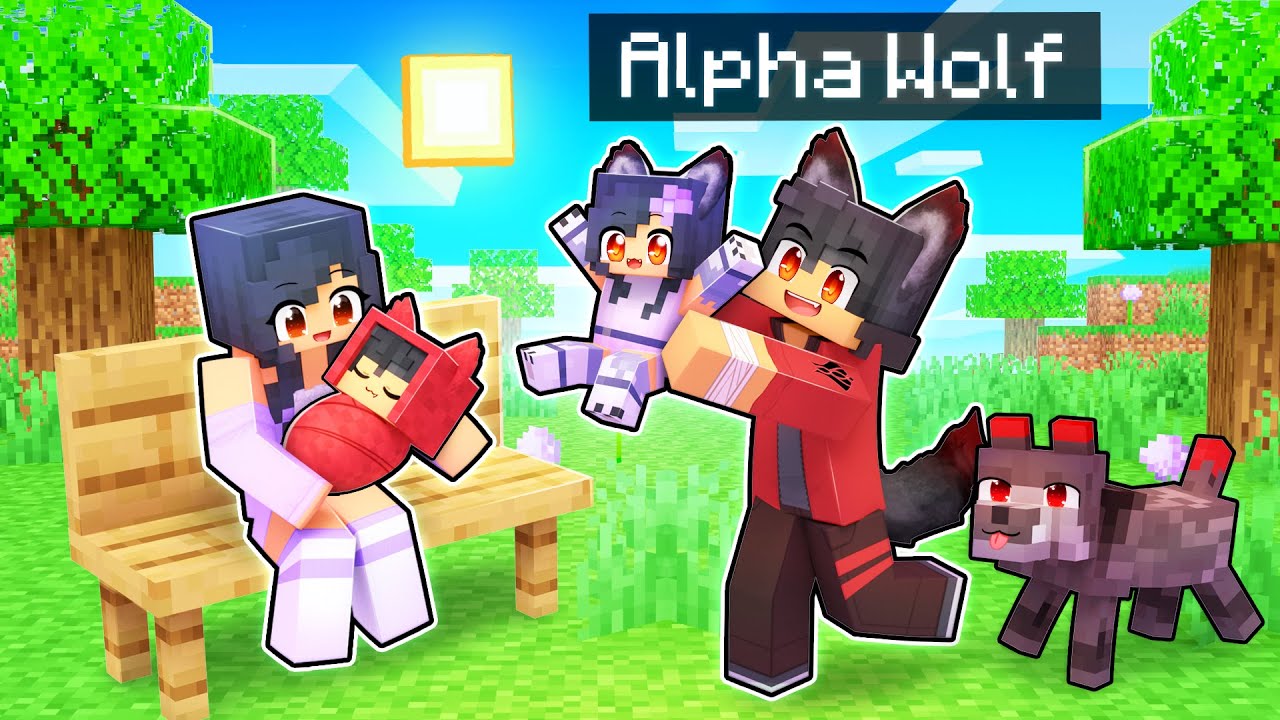 The ALPHA Wolf's FAMILY In Minecraft!