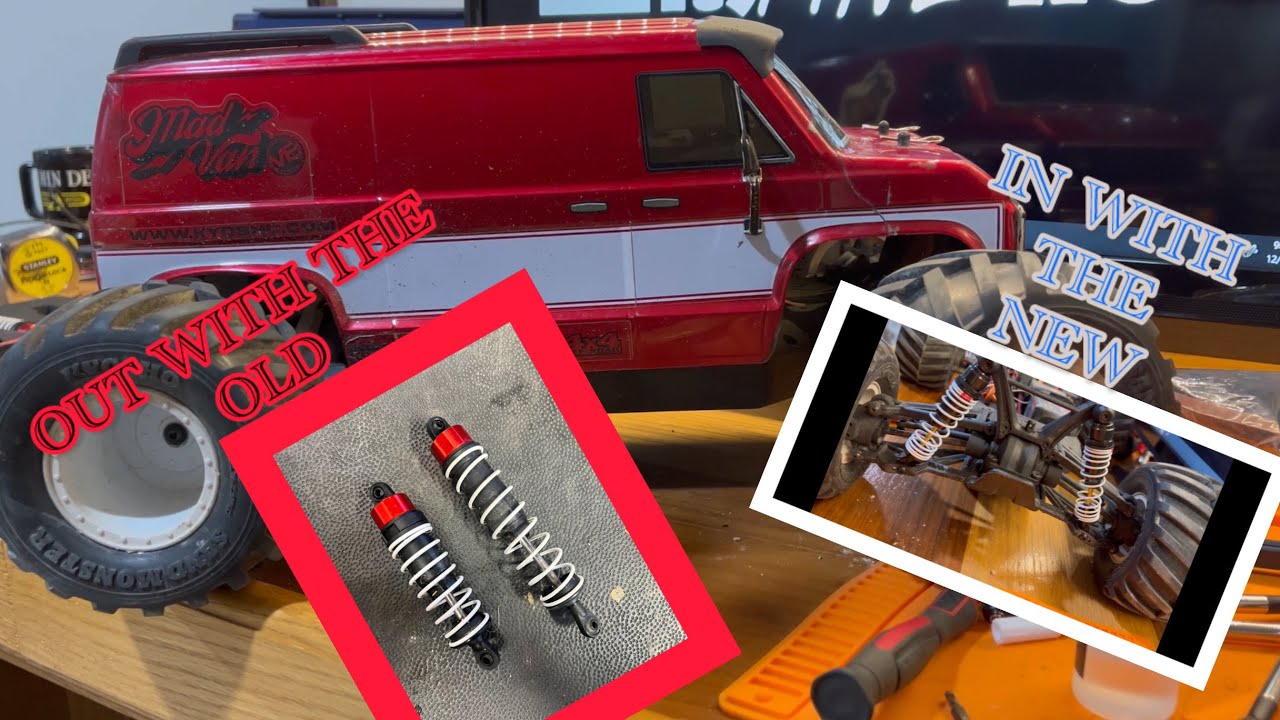 Kyosho Mad Van, meet Traxxas shocks!!