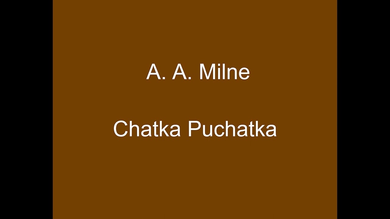 Chatka Puchatka - A. A. Milne