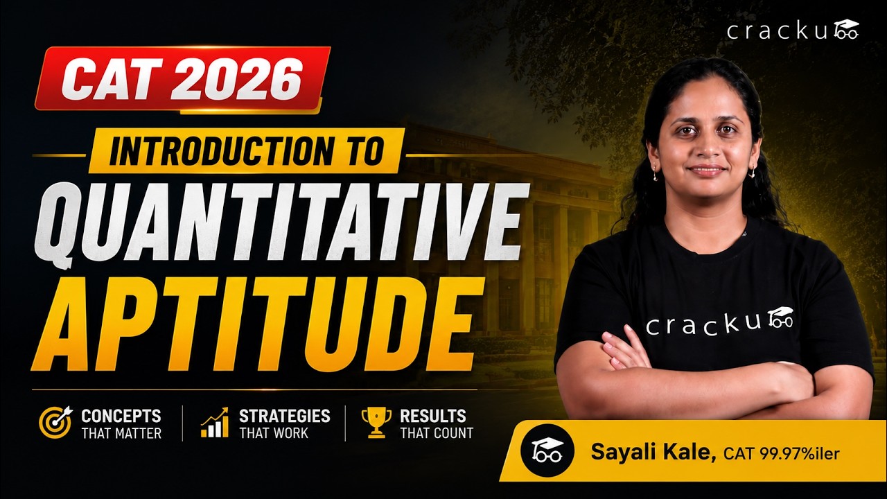CAT 2025 | Introduction to Quantitative Aptitude 🔴 Live By Sayali Ma'am (CAT 99.97%iler) | CAT Quant