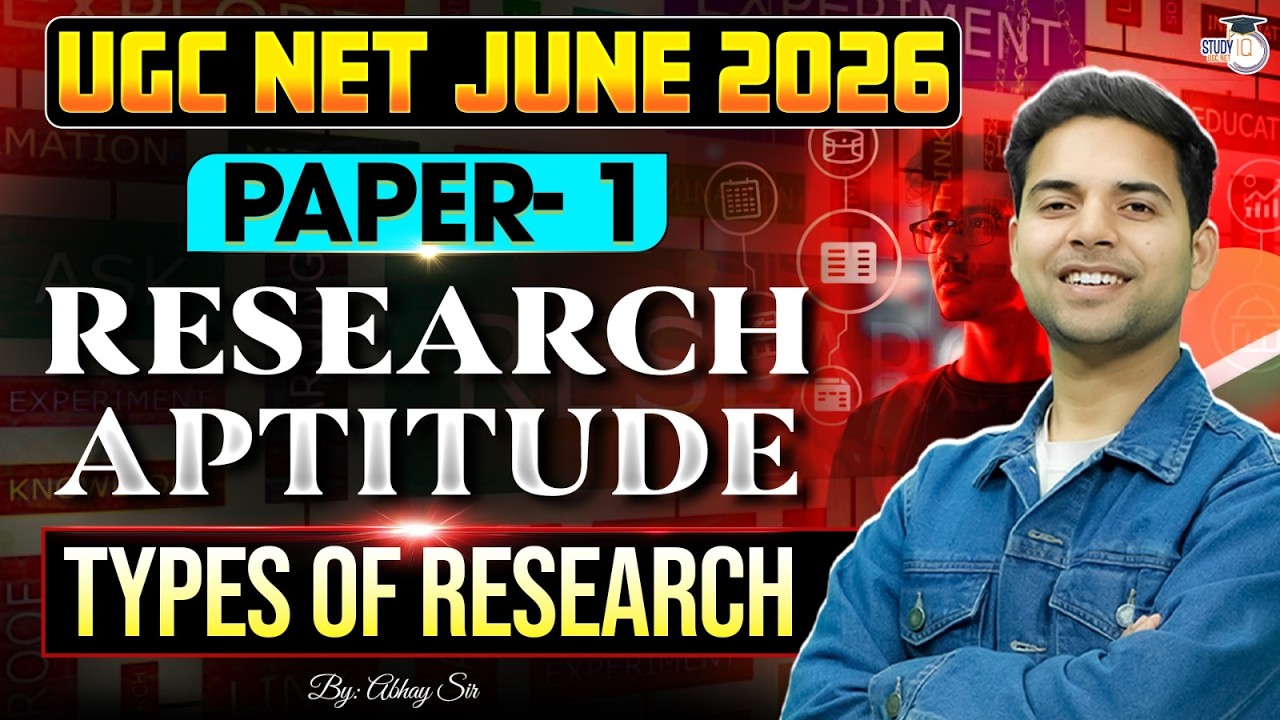 UGC NET June 2026 | UGC NET Paper 1 Research Aptitude | Types Of Research | By Abhay Sir