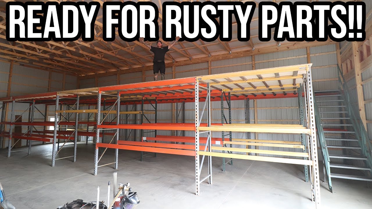 Мы построили ОГРОМНУЮ антресоль для нашего нового склада запчастей!!