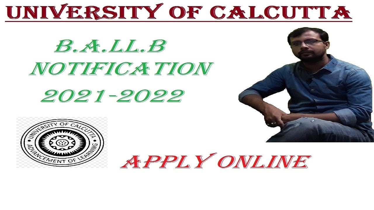 BA LLB ADMISSION NOTICE 2021-2022 | Calcutta University