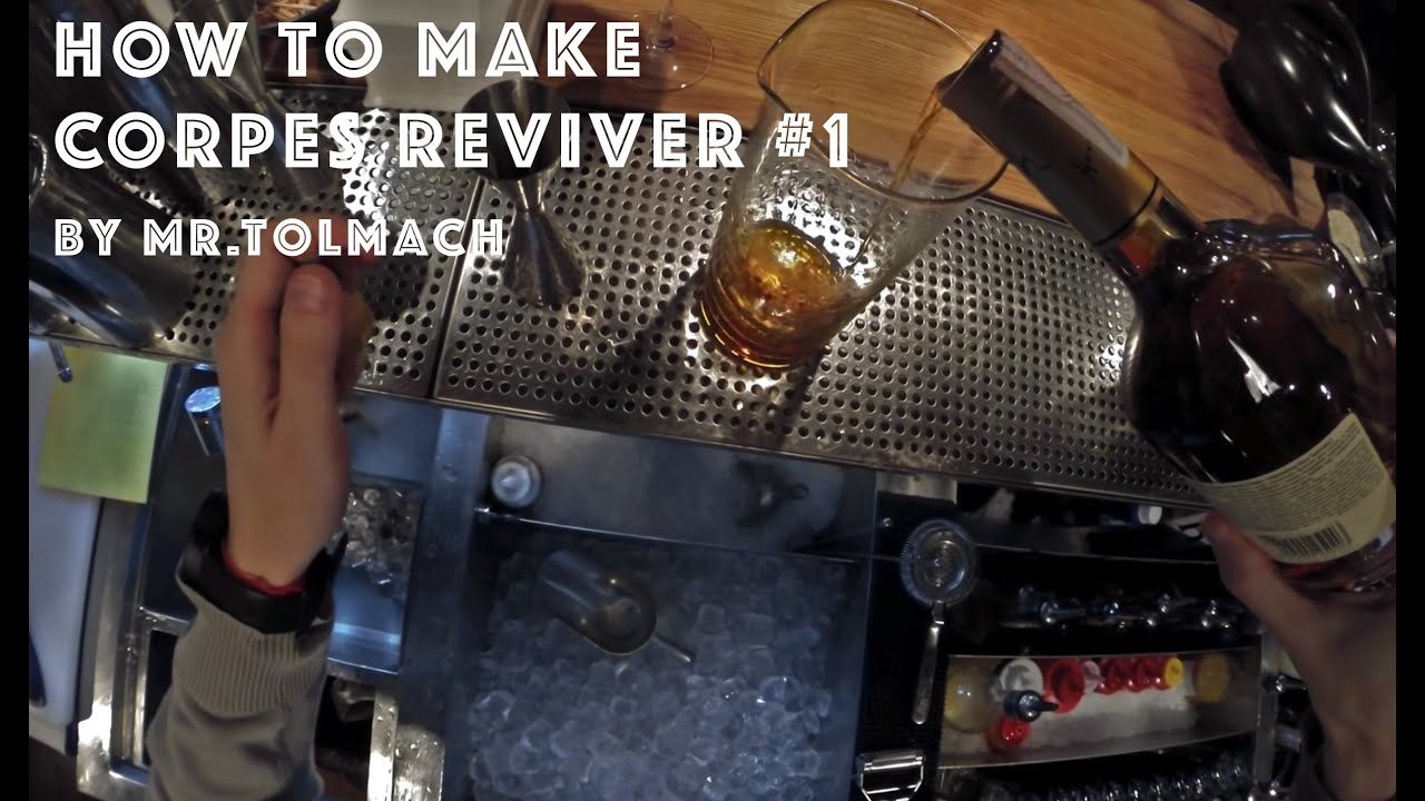 How to make Corpse reviver #1 cocktail by Mr.Tolmach