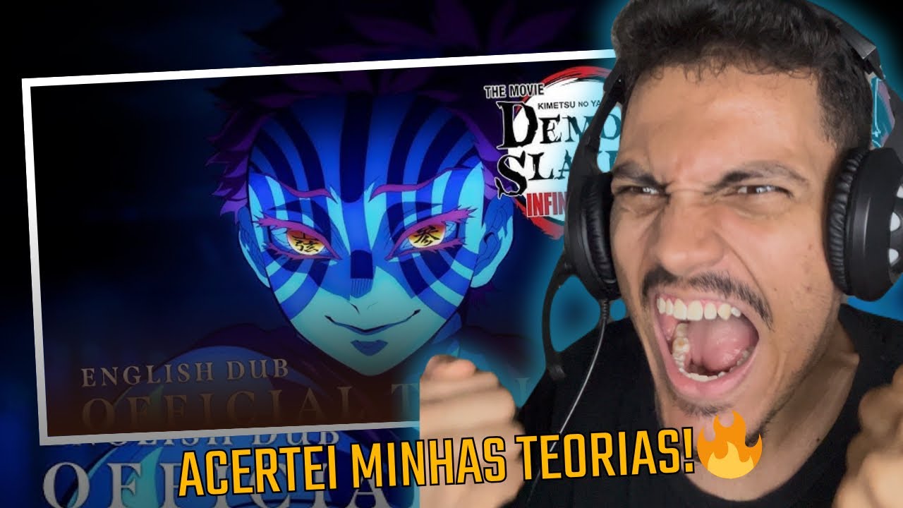 EU FIQUEI MALUCO! REAGINDO AO TRAILER DO NOVO FILME DE DEMON SLAYER - CASTELO INFINITO!