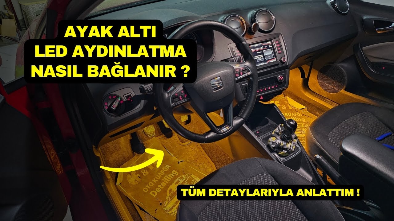 TÜM DETAYLARIYLA AYAK ALTI LED NASIL BAĞLANIR ! | SADE VE DETAYLI ANLATIM | ON-OFF ANAHTARLI