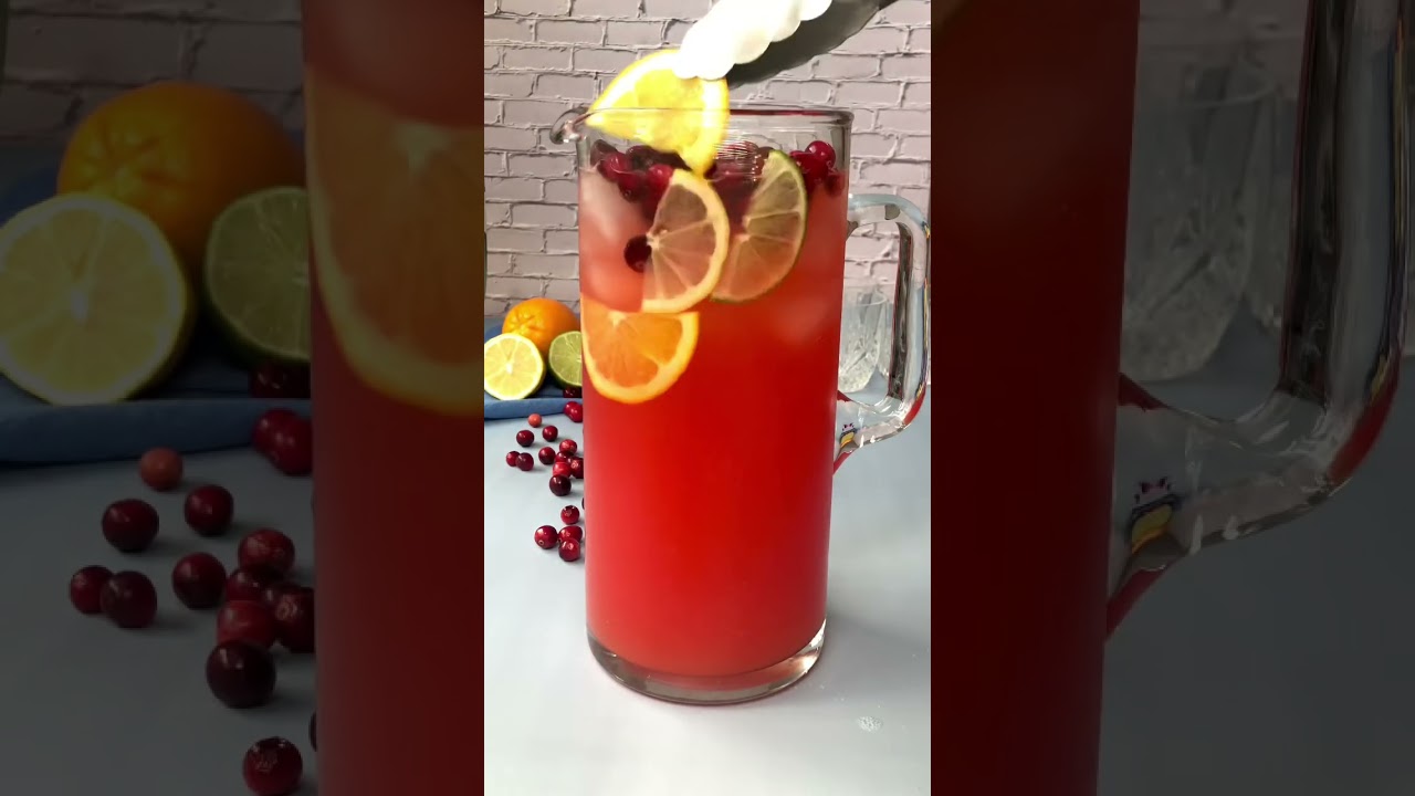 Cranberry Orange Sparkling Punch 🍊 