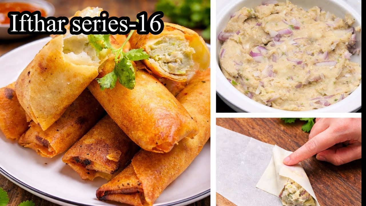 Ifthar series-16 || ಚೊಮ್ಮ ಸಿಂಪಲ್ ಐಟ್ ಚಿಕನ್ ಸ್ಪ್ರಿಂಗ್ ರೋಲ್ ಇಂಗನೆ ಆಕ್ರೆ ನೊಕೊರು || chicken spring roll 