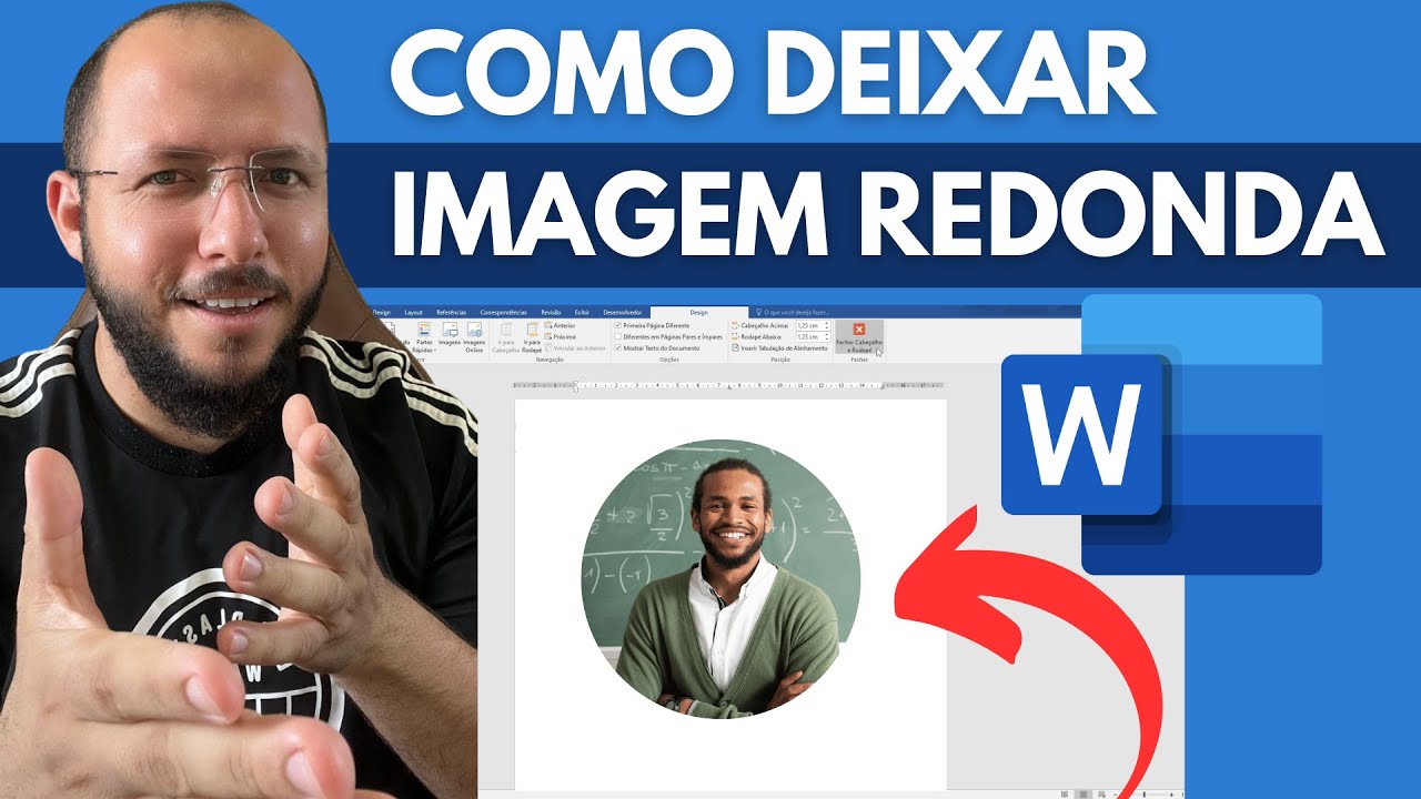 COMO DEIXAR IMAGEM REDONDA no WORD - PASSO a PASSO