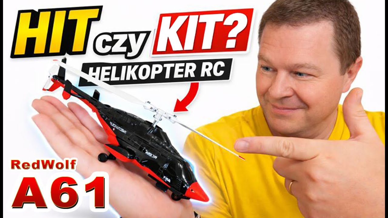 Czy to najlepszy helikopter dla początkujących? | RC ERA A61 Redwolf - Unboxing Test Opis A60