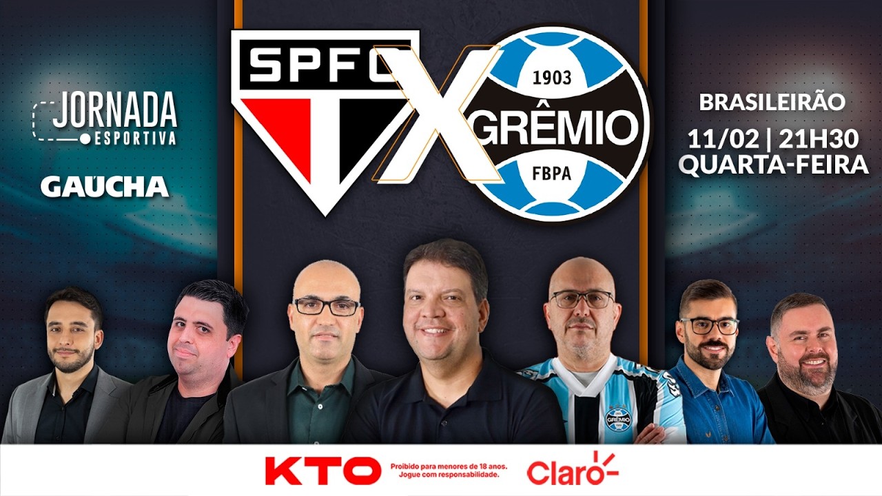 AO VIVO: SÃO PAULO x GRÊMIO | BRASILEIRÃO | JORNADA DIGITAL | 11/02/2026
