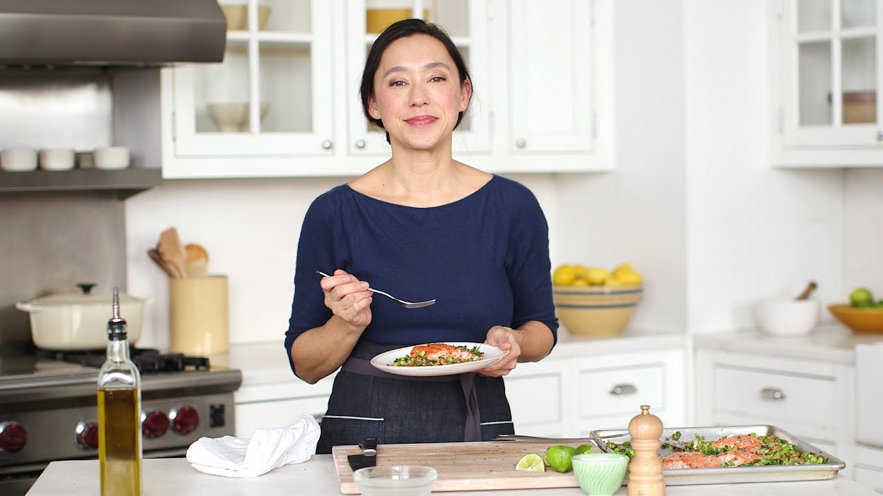 Wild Salmon with Edamame-Cauliflower Rice- Healthy Appetite with Shira Bocar
