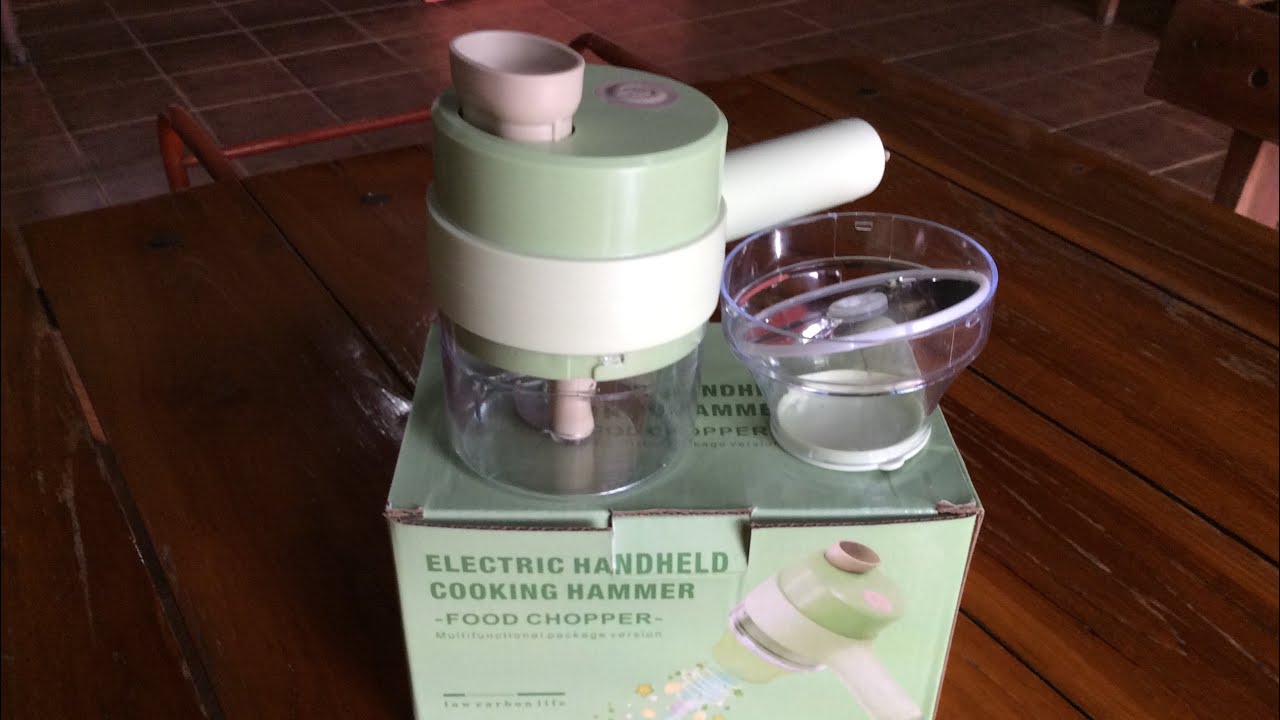 รีวิวเครื่องปั่นหั่นสับพกพา รุ่น GATLING 2022 ไร้สายใช้ชาร์จเอา Food Chopper ,Cooking Hammer