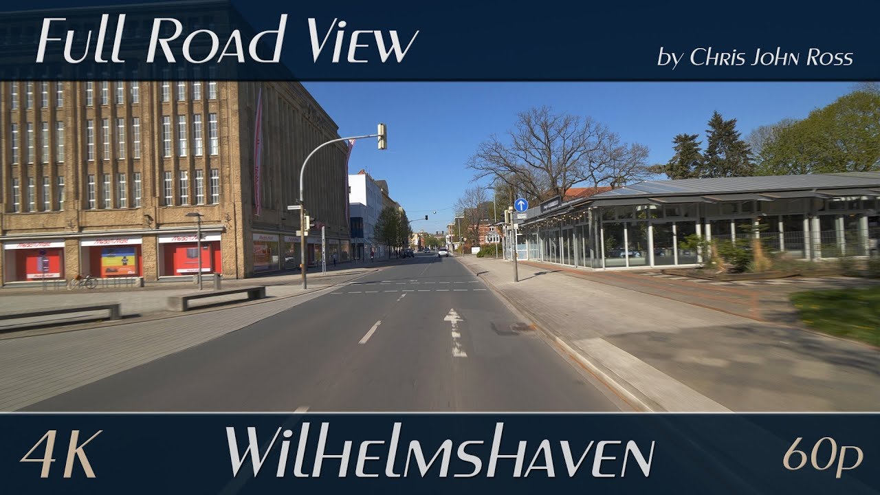 Wilhelmshaven, Germany: Rüderstraße, Weserstraße, Virchowstraße - 4K (2160p/60p) Ultra HD