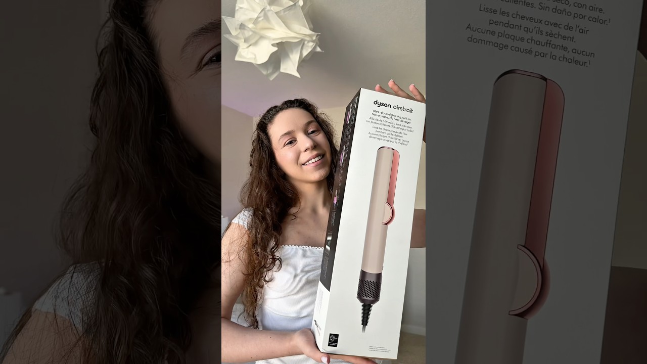 Dyson Airstrait straightener (Ceramic Pink/Rose Gold) @dyson  #dyson #dysonairstrait