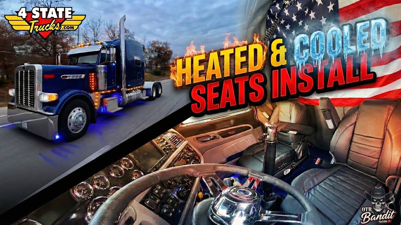 Peterbilt Luxury Upgrade! Vendetta Seats Install + Heat & Cool Wiring | Thank You @4StateTrucks 