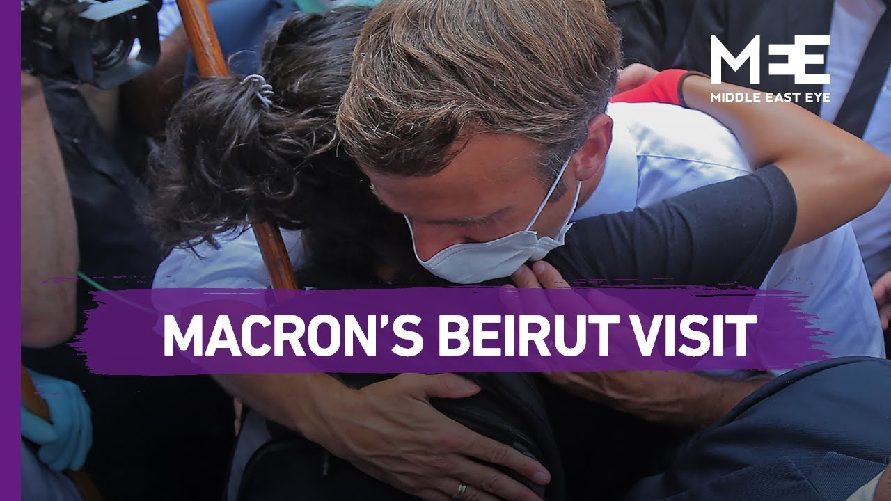 President Macron visits Beirut after explosion