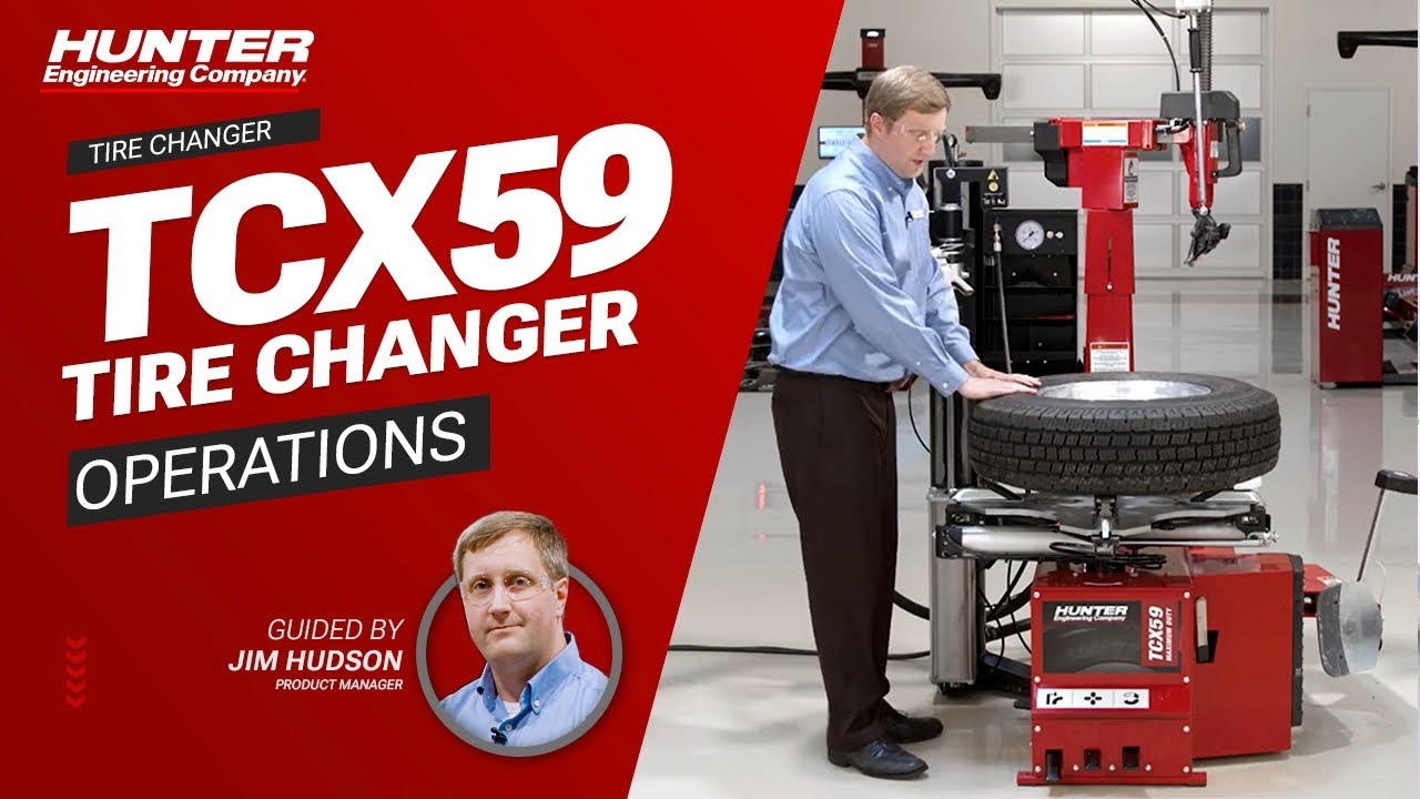 The Hunter TCX59 Tire Changer Detailed operations video
