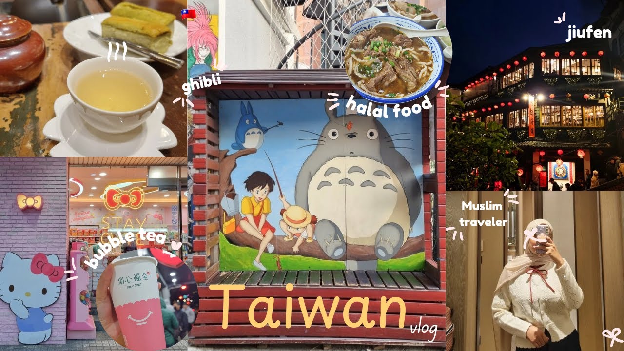 taiwan travel vlog 🇹🇼 | halal food places, jiufen, exploring taipei, day trip to taichung