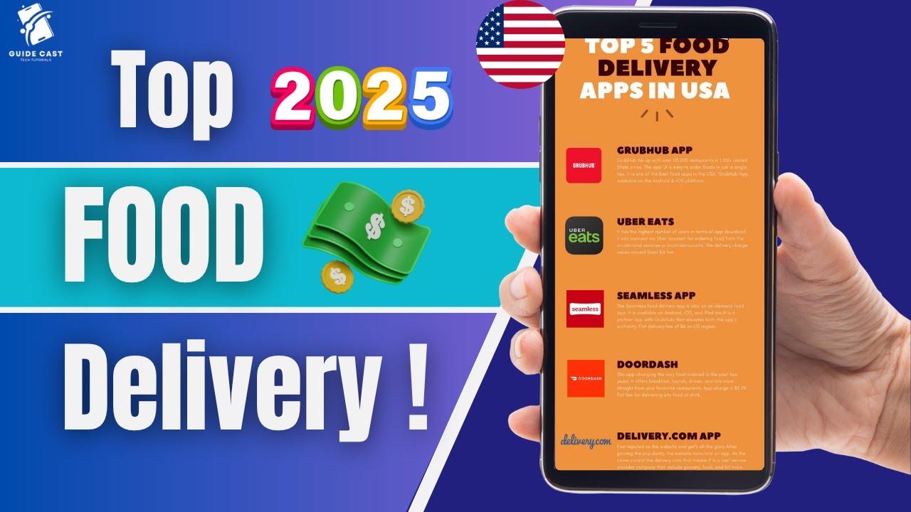 Top 5 Food Delivery Apps in the US (2025 Ranked)
