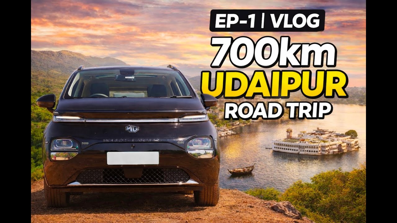 700 KM EV⚡️ Road Trip 🚗| Faridabad-Udaipur | Honest Experience (EP-1) #evaurhum #roadtrip #evlife