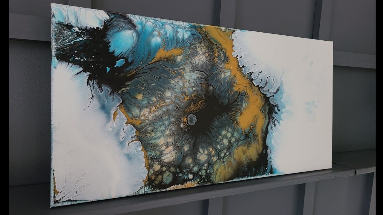 1 Puddle Pour | CRAZY Paint Reactions (Fluid Art)