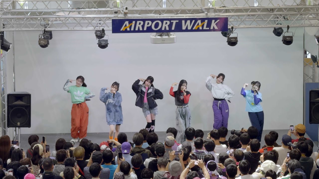 【4K】【ばってん少女隊】エアポートウォーク名古屋 2024.4.7 ureshiino リリイベ　BATTEN GIRLS