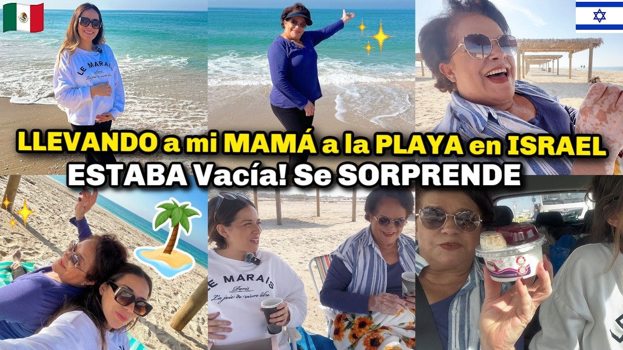 MI MAMÁ AÑOS SIN IR AL  MAR 😱 ALMORZANDO JUNTAS EN LA PLAYA ❤️ SE METIÓ A LA CAMIONETA 😫