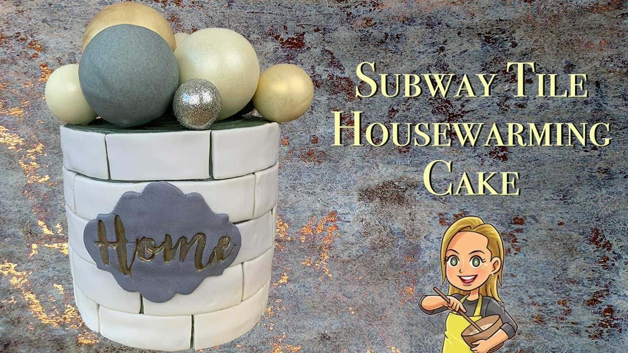 Subway Tile Cake - Housewarming Cake