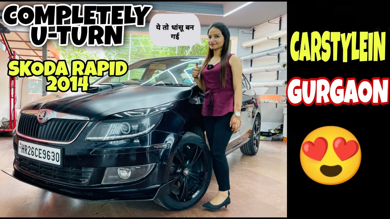 Sunroof🔥 Installed In SKODA RAPID | Full Interior Modified 😍 AT CAR STYLEIN GURGAON 📞8879939393