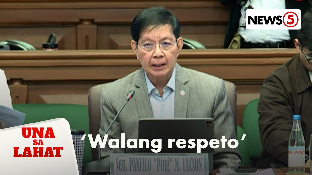 Lacson, nabastusan sa paglalahad ng minorya ng kanilang flood control report | Una Sa Lahat