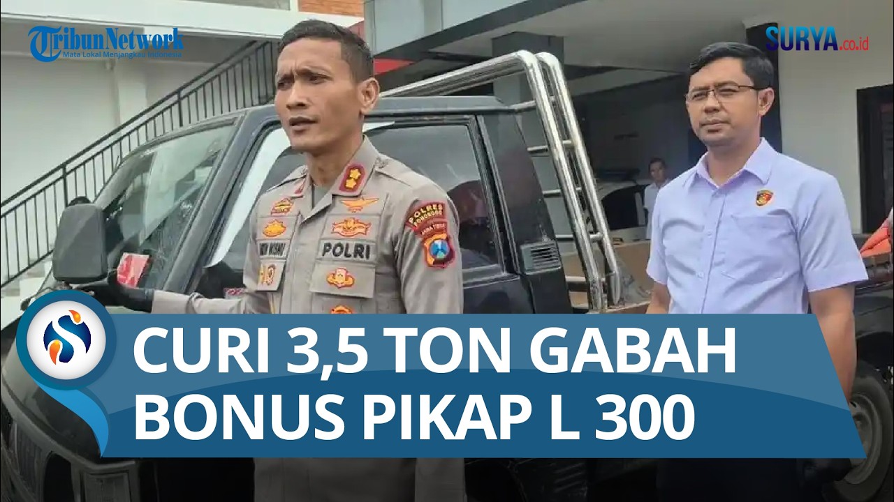 Curi Pikap Bermuatan 3,5 Ton Gabah, Mantan Pekerja di Ponorogo Diciduk Polisi